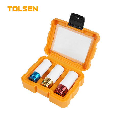 3PCS 1/2″ DRIVE IMPACT WHEEL NUT SOCKET SET