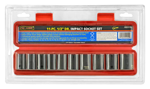 SOCKET SET 11PC X 1/2″DR IMP SHALLOW SAE