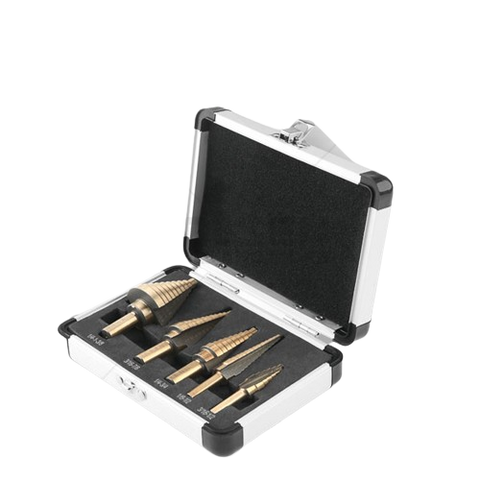 5PCS BLACK & GOLD STEP DRILL BIT SET