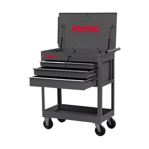 Fixtec Three Dawer Tool Cart (ift Top)