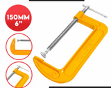 Yellow powder coated G-CLAMP