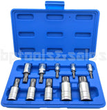 Cal-Hawk 10 Piece Spline Bit Socket Set