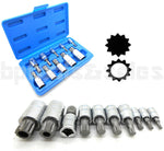 Cal-Hawk 10 Piece Spline Bit Socket Set