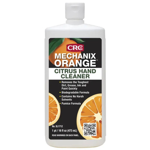 CRC Sta-Lube Mechanix Orange Citrus Lotion Hand Cleaner W/Pumice, 16 FL OZ (Case)