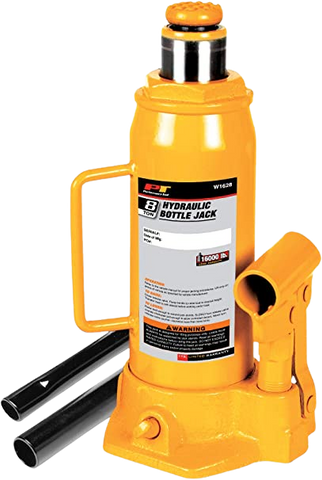 Performance Tool W1628 8-Ton (16,000 lbs.) Heavy Duty Hydraulic Bottle Jack