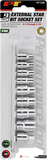 Performance Tool 9-Piece External Star Socket Set