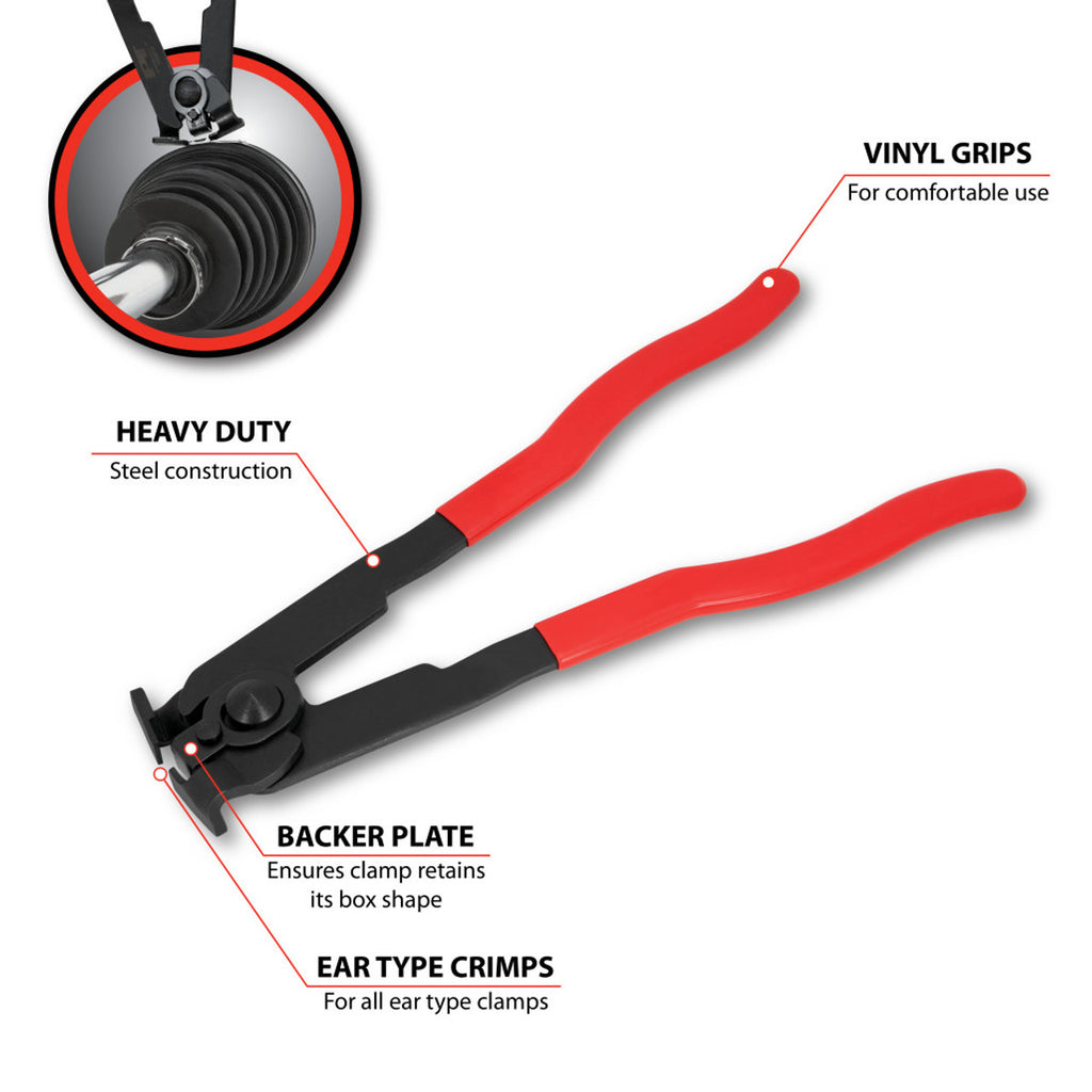 Earless Type CV Boot Clamp Pliers T&E Tools 972