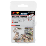 Performance Tools 10 pk. 8mm x 1 Short 45 Grease Fitting